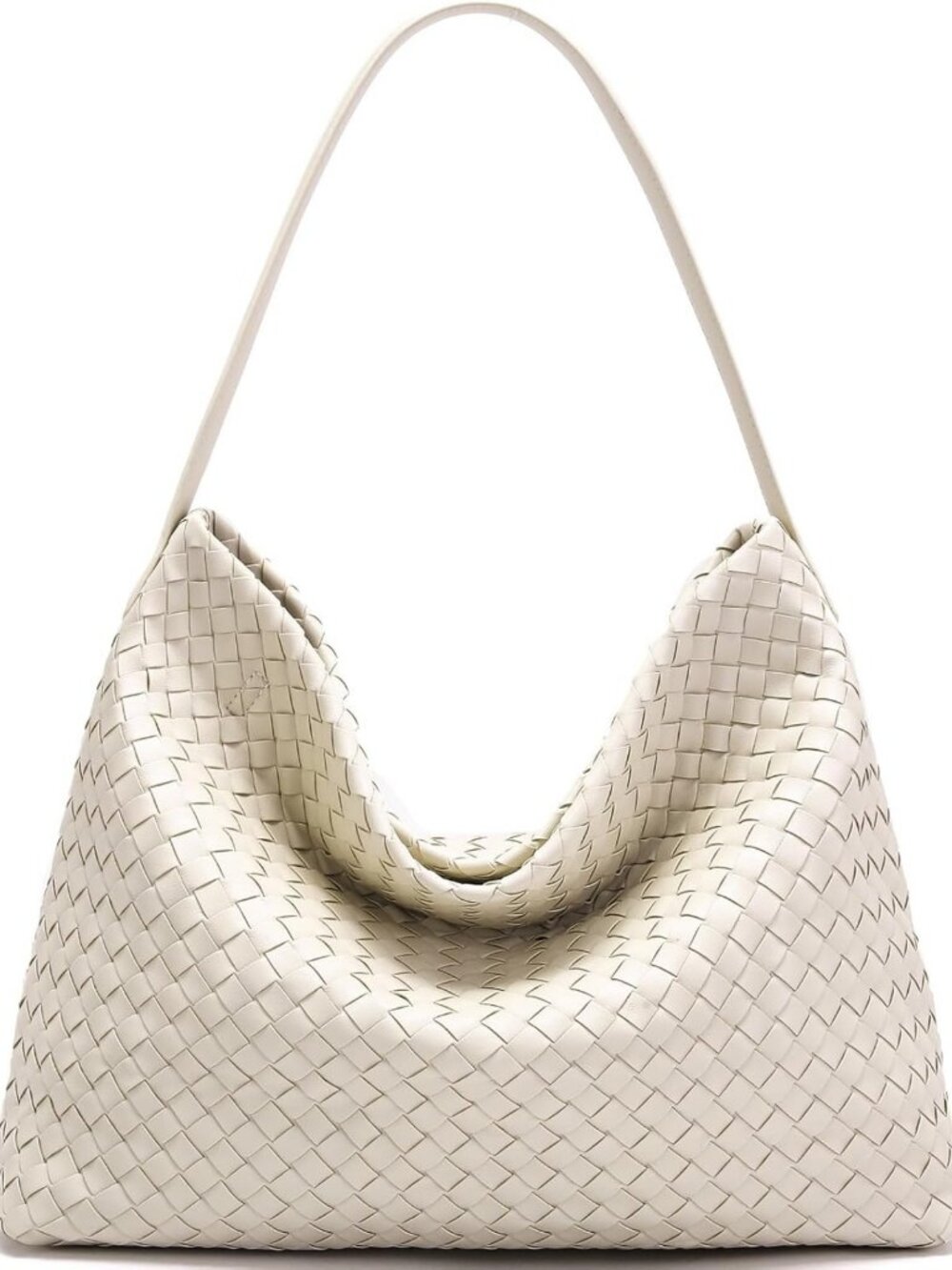 Stylish Vegan Leather Woven Tote Bag for Women - Perfect for Weekend Outings